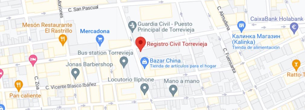 plano Registro Civil Torrevieja